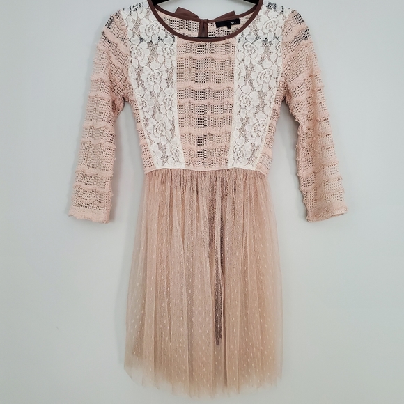 Ryu Tops - RYU Mixed Media Bowed Back Top